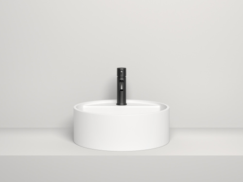 Раковина из искусственного камня S-Stone Salini ARMONIA 130126M 50х50 накладная цвет белый без отверстий под смеситель - фото 2